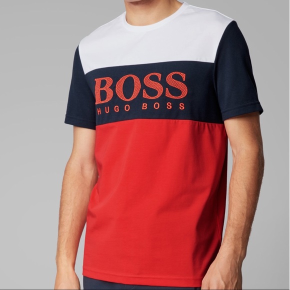NWT Hugo Boss Colour-Block T-Shirt - Picture 3 of 4